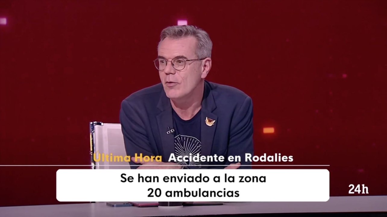 ¡Vomitivo! El sanchista Pedro Vallín suelta en TVE que el descarrilamiento del Rodalies fue por culpa del cambio climático