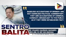 Manila 2nd District Rep. Rolando Valeriano, nagsampa ng reklamong cyber libel vs. Rep. Barzaga