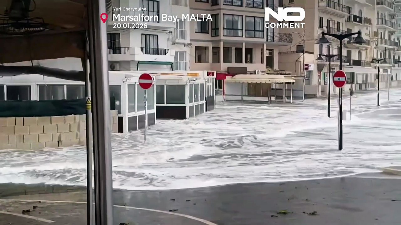 Storm Harry hits Malta with strong winds and high waves