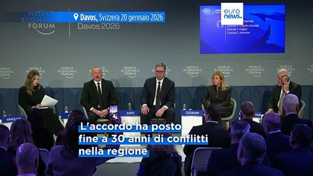 Wef: Armenia e Azerbaigian per la prima volta insieme a Davos dopo 30 anni di conflitto
