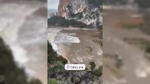 Cala Luna cancellata dalla tempesta, la spiaggia non c'è più