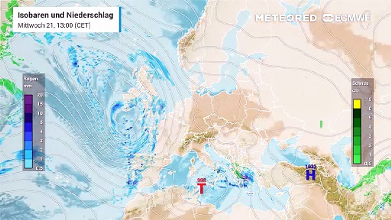 Unwetter treiben im gesamten Mittelmeerraum in den kommenden Tagen weiterhin ihr Unwesen!