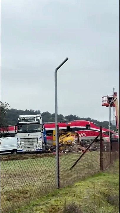 Así está la situación actual de los trabajos en el tren Iryo accidentado en Córdoba.