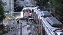 Accidente de tren cerca de Barcelona: equipos de emergencia desplazados al lugar del accidente