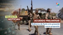 Tras varios días de enfrentamientos en Siria, se realizó un acuerdo preliminar