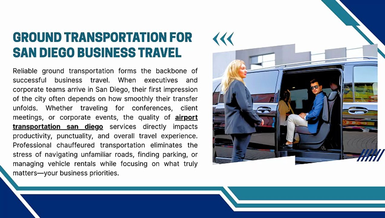 Ground Transportation for San Diego Business Travel
