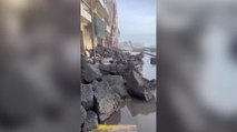 Muri abbattuti ad Acireale: il video dei borghi marinari devastati per la mareggiata