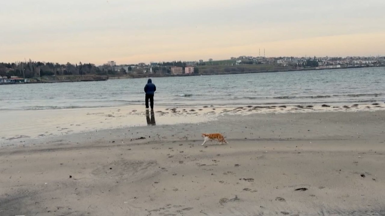 Tekirdağ'da deniz 50 metre çekildi