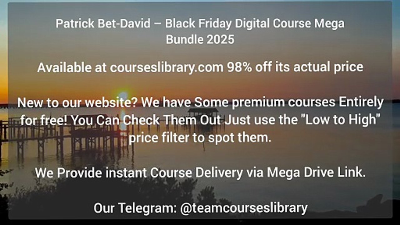 Patrick Bet-David – Black Friday Digital Course Mega Bundle 2025
