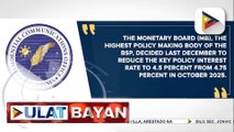 BSP: Pag-angat ng ekonomiya, mararamdaman sa 2027 kasunod ng pagbabago sa interest rate policy ng bansa