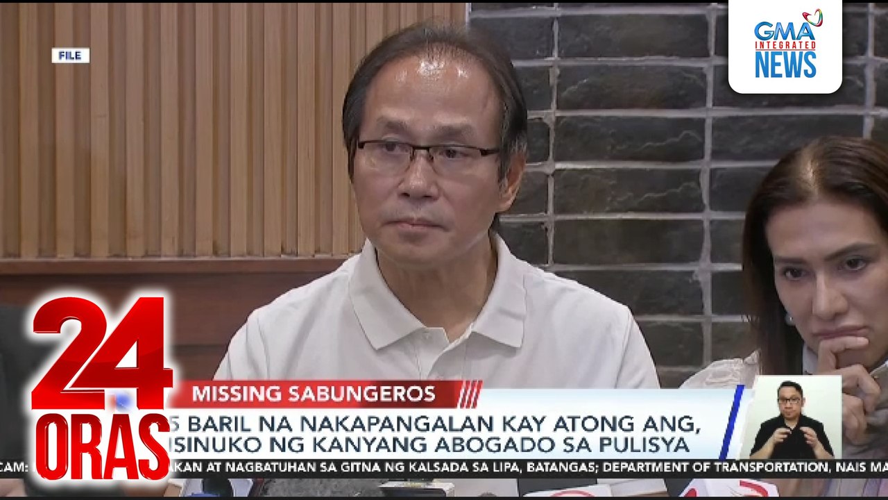 5 baril na nakapangalan kay Atong Ang, isinuko ng kanyang abogado sa pulisya | 24 Oras