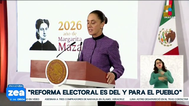 “La reforma es del y para el pueblo”: Claudia Sheinbaum sobre la reforma electoral