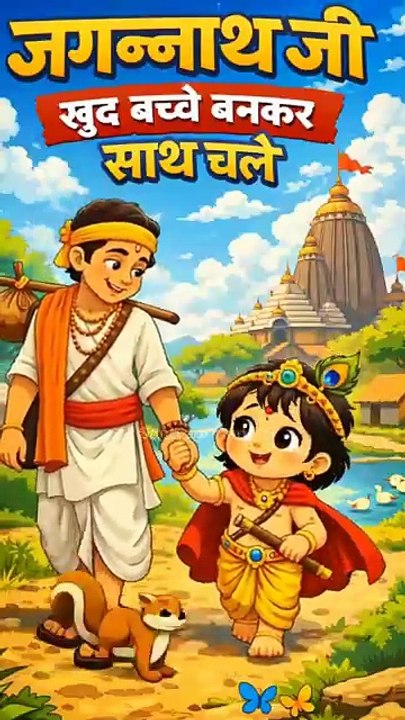 जगन्नाथ जी खुद बच्चे बनकर साथ चले 😱 | सच्ची भक्ति की अद्भुत कथा #jaijagannath #krishna