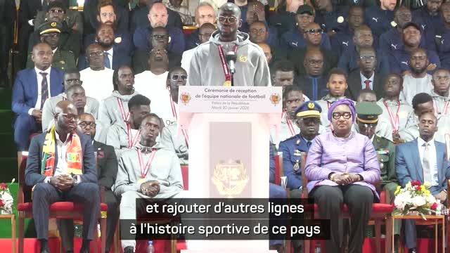 Sénégal - Le discours de Koulibaly après la parade : "On ira chercher d'autres trophées"