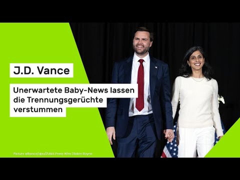 J.D. Vance: Unerwartete Baby-News lassen die Trennungsgerüchte verstummen