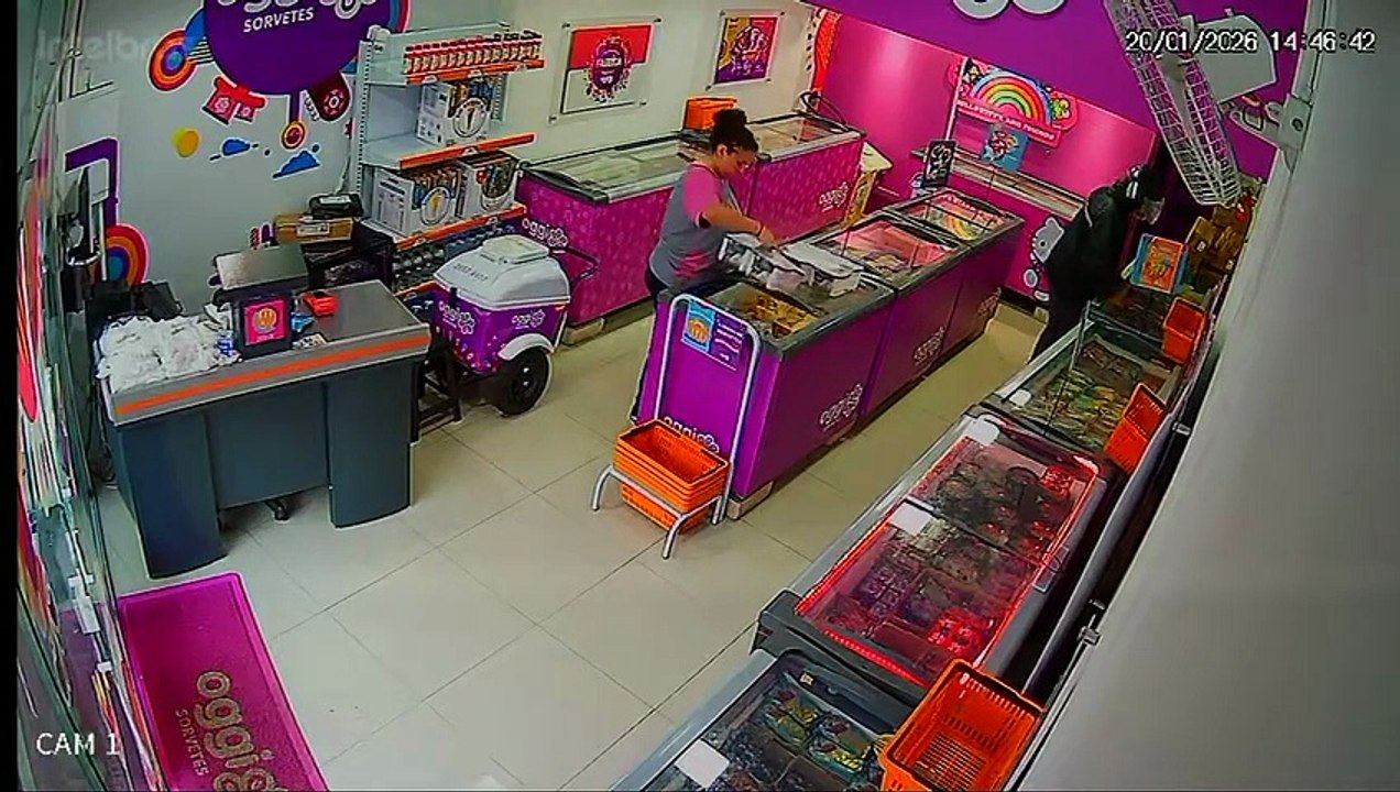 Tentativa de roubo em sorveteria termina com criminoso preso na Baixada