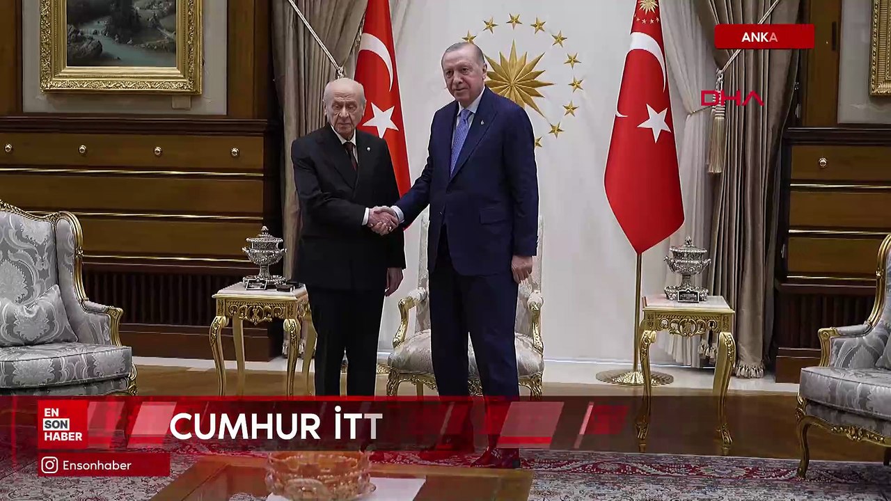 Cumhurbaşkanı Recep Tayyip Erdoğan Milliyetçi Hareket Partisi Genel Başkanı Devlet Bahçeli’yi kabul etti