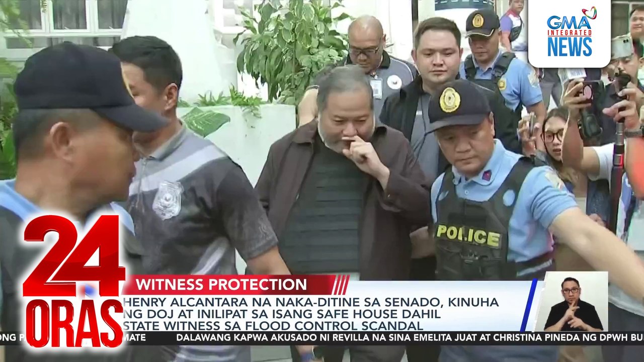 DOJ transfers Alcantara to safe house | 24 Oras