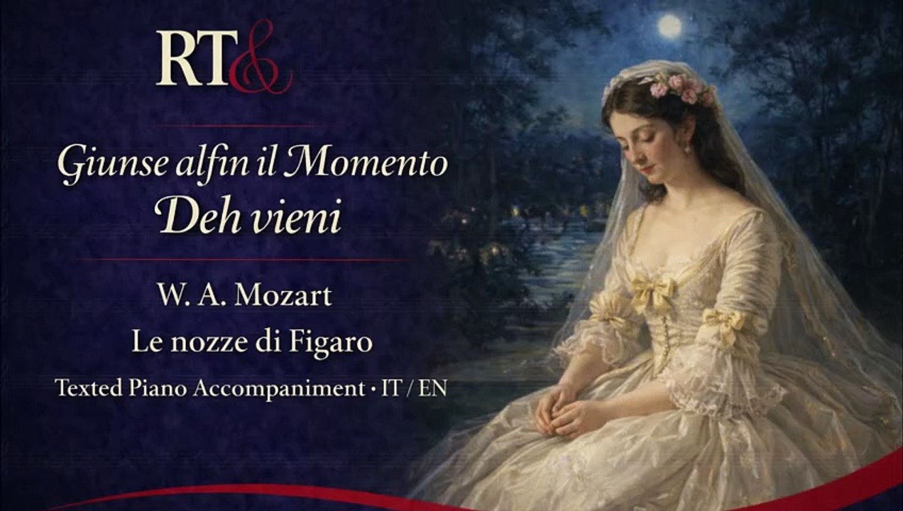 Giunse alfin il momento/Deh vieni(Mozart/Le nozze di Figaro) Texted Piano accompaniment | IT.EN