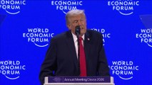 TRUMP ADDRESSES GREENLAND STORM AT DAVOS, RULES OUT MILITARY ACTION