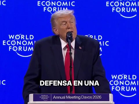 Trump, en Davos: Necesitamos Groenlandia para la seguridad nacional