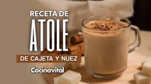 Receta de atole de cajeta nuez ¡en 30 minutos!