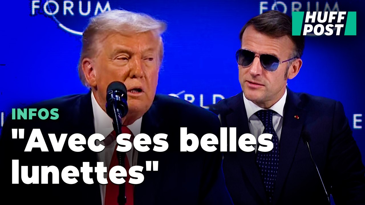 Donald Trump se moque (encore) d’Emmanuel Macron et de ses lunettes de soleil à Davos