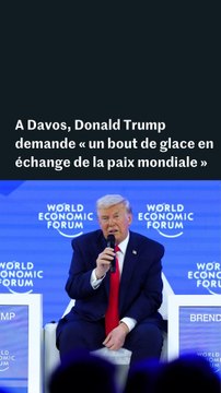 Donald Trump demande « un bout de glace en échange de la paix mondiale ».