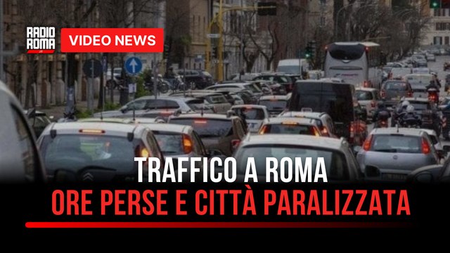 Traffico a Roma, ore perse e città paralizzata