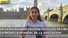 La veracruzana Valeria Palacios recibe la Medalla Mundial de la Educación