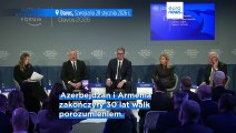 Przywódcy Armenii i Azerbejdżanu chwalą pokój w Davos, a prezydent Serbii ostrzega przed rozwodem między USA a Europą