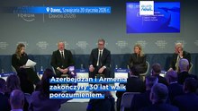 Przywódcy Armenii i Azerbejdżanu chwalą pokój w Davos, a prezydent Serbii ostrzega przed rozwodem między USA a Europą