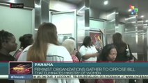 Panama, feminist organizations gather to oppose bill that eliminates Ministry of Women