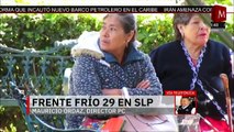 Frente frío 29 azota San Luis Potosí con temperaturas de hasta 2 grados