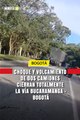 Un aparatoso accidente de tránsito tiene totalmente bloqueada la vía nacional que comunica a Bucaramanga con Boyacá y Bogotá