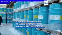 Europol: confiscadas mil toneladas de produtos químicos na "maior apreensão de droga de sempre"