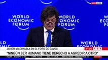 Javier Milei en Davos: 