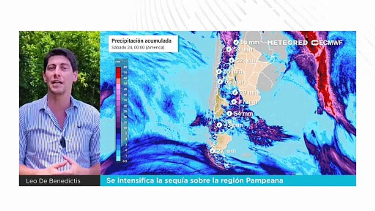 Se intensifica la sequía sobre la región Pampeana