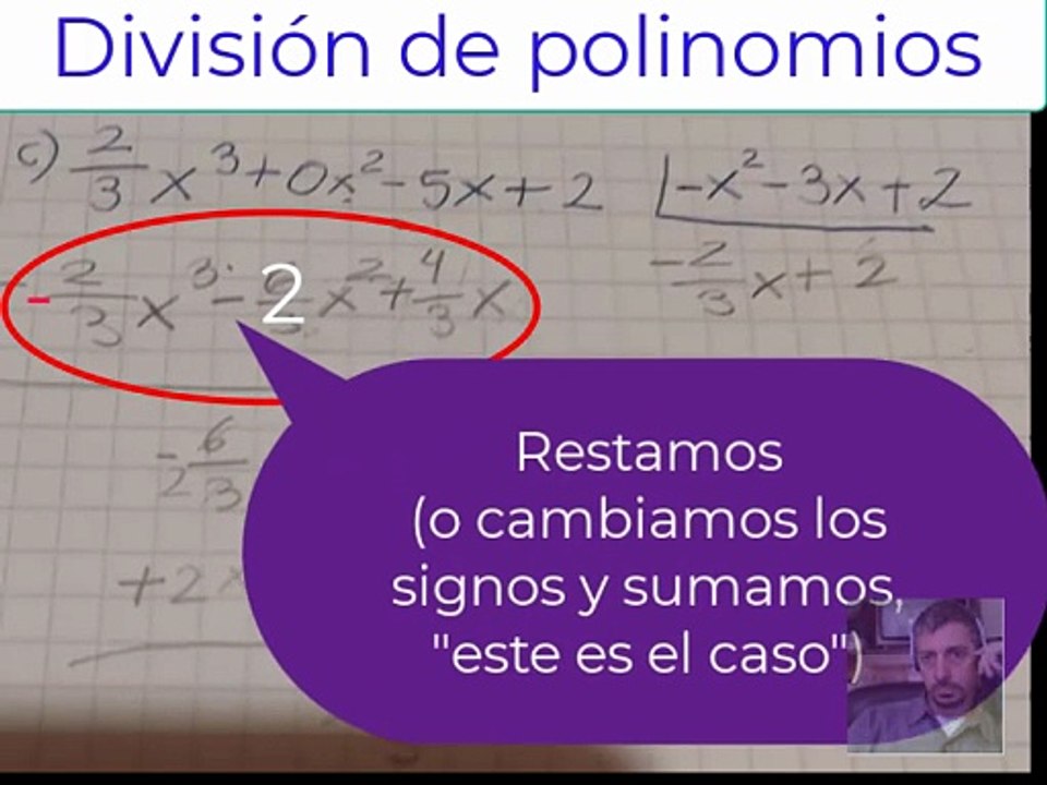 Division de polinomios