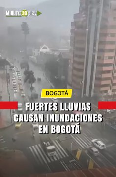 Fuertes lluvias causan inundaciones en Bogotá