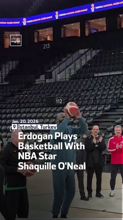 Erdogan Plays Basketball With NBA Star Shaquille O'Neal