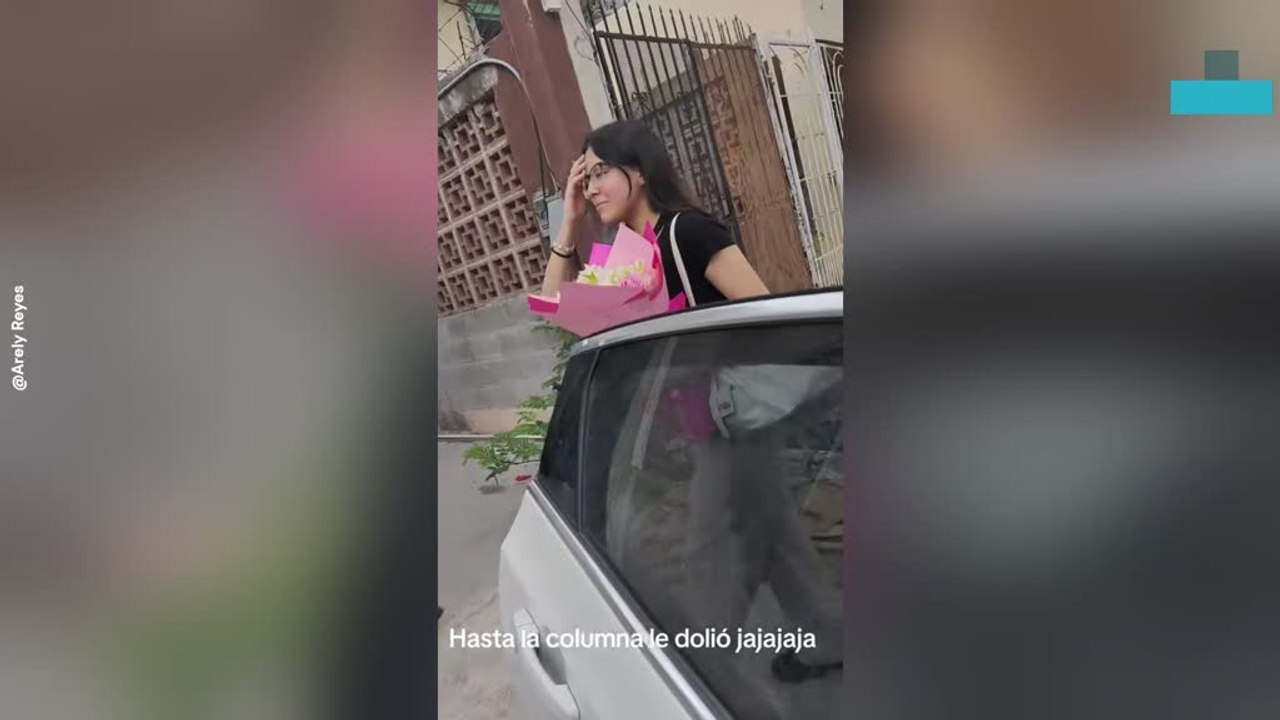 Dad Has Funny Reaction to Daughter Getting Flowers