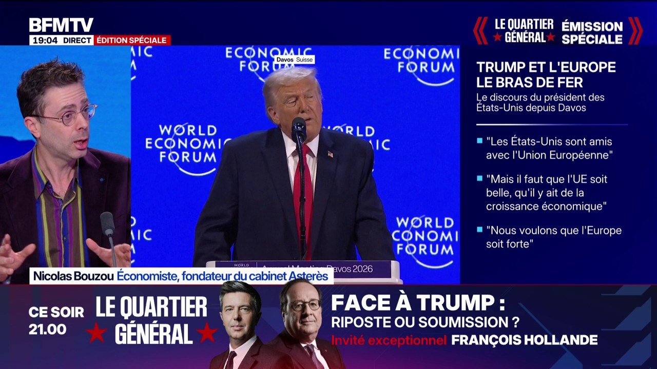 Les États-Unis auraient plus à perdre que l'Union européenne en cas de guerre commerciale selon l'économiste Nicolas Bouzou