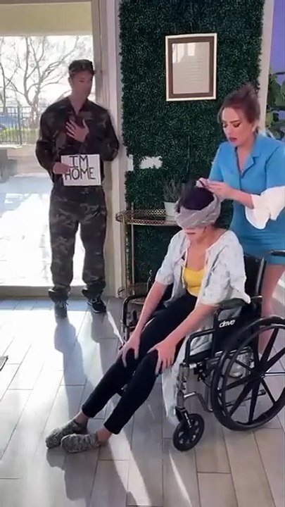 He returned home to witness his wife walk again, watch the miracle unfold🌟