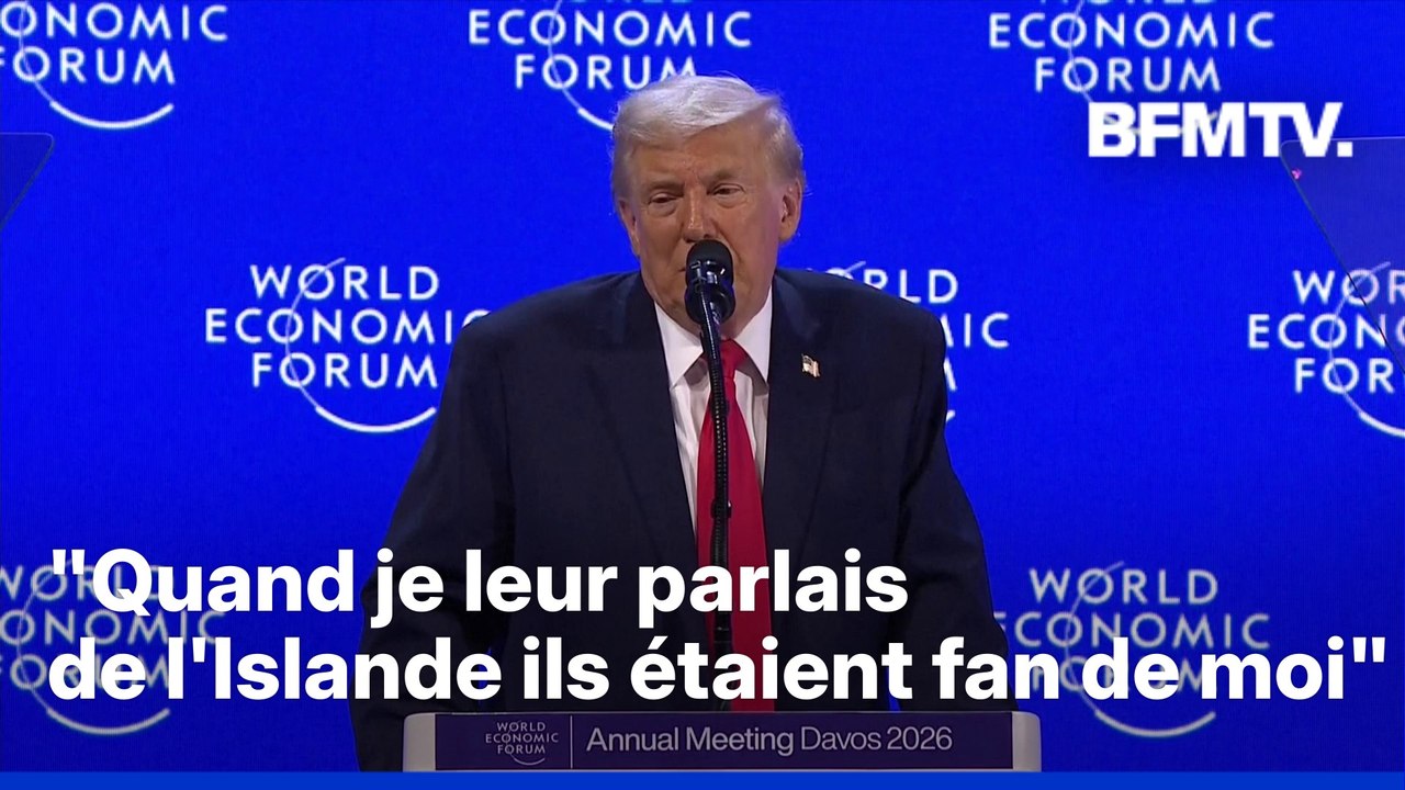 Forum de Davos: Donald Trump confond le Groenland et l'Islande