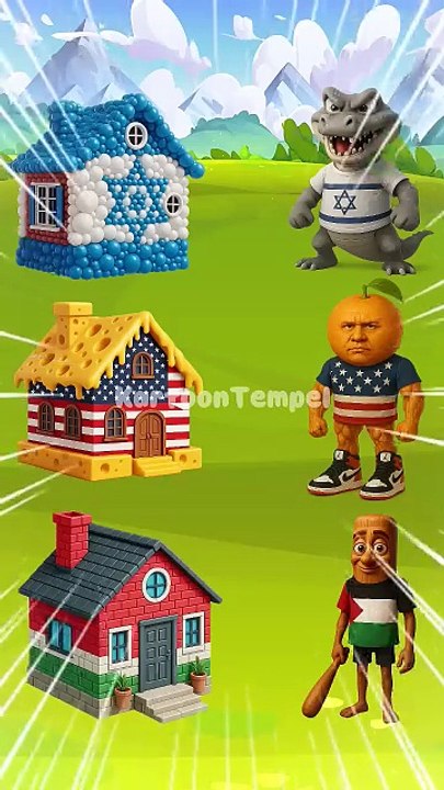 Rumah siapa yang paling kuat_ #animasi #kartun #shorts #trending