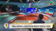 Desde Italia y viajando en tren, Rodrigo Lussich confirmó un impensado romance en Intrusos