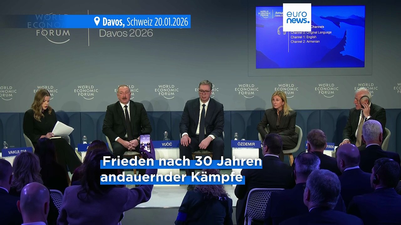 Premiere beim Euronews-Panel in Davos: Armenien und Aserbaidschan erstmals gemeinsam seit dem Friedensschluss
