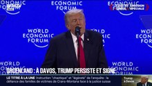 Forum de Davos: Donald Trump réaffirme son souhait d'obtenir le Groenland
