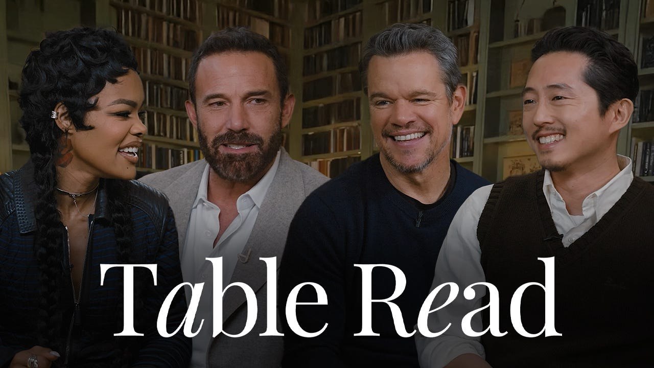 Ben Affleck, Matt Damon, Teyana Taylor & Steven Yeun on Making ‘The Rip’ | Table Read | Esquire